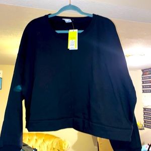 Oversized crop sweater